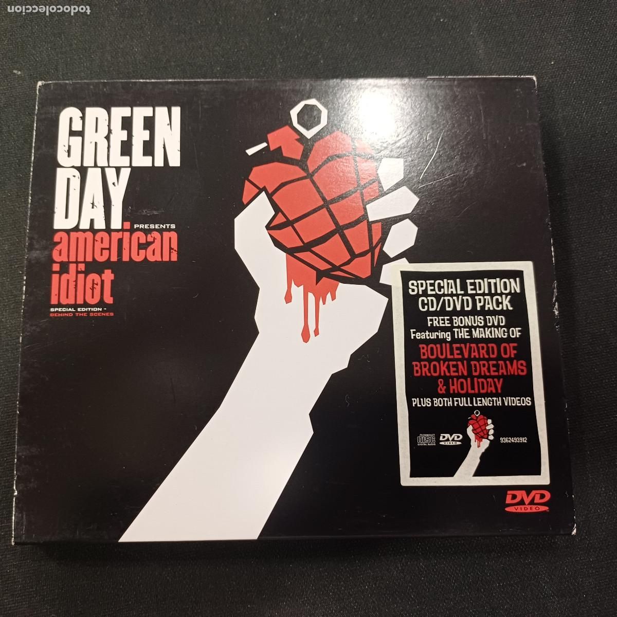 CDs de m&uacute;sica: GREEN DAY/AMERICAN IDIOT/CD+DVD PUNK 2 DISCOS.