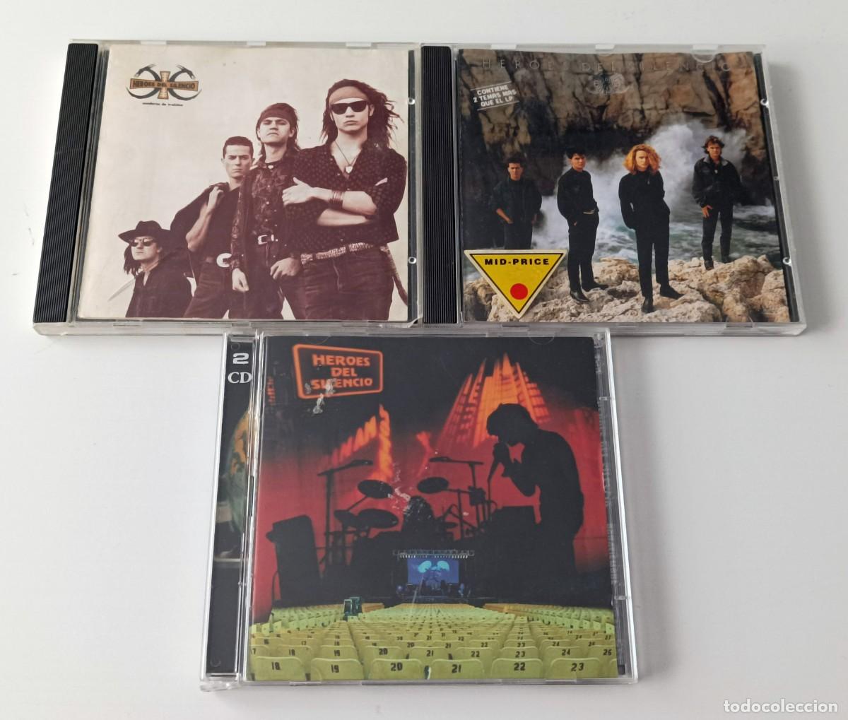Music CDs: H&Eacute;ROES DEL SILENCIO: LOTE DE 3 CDS