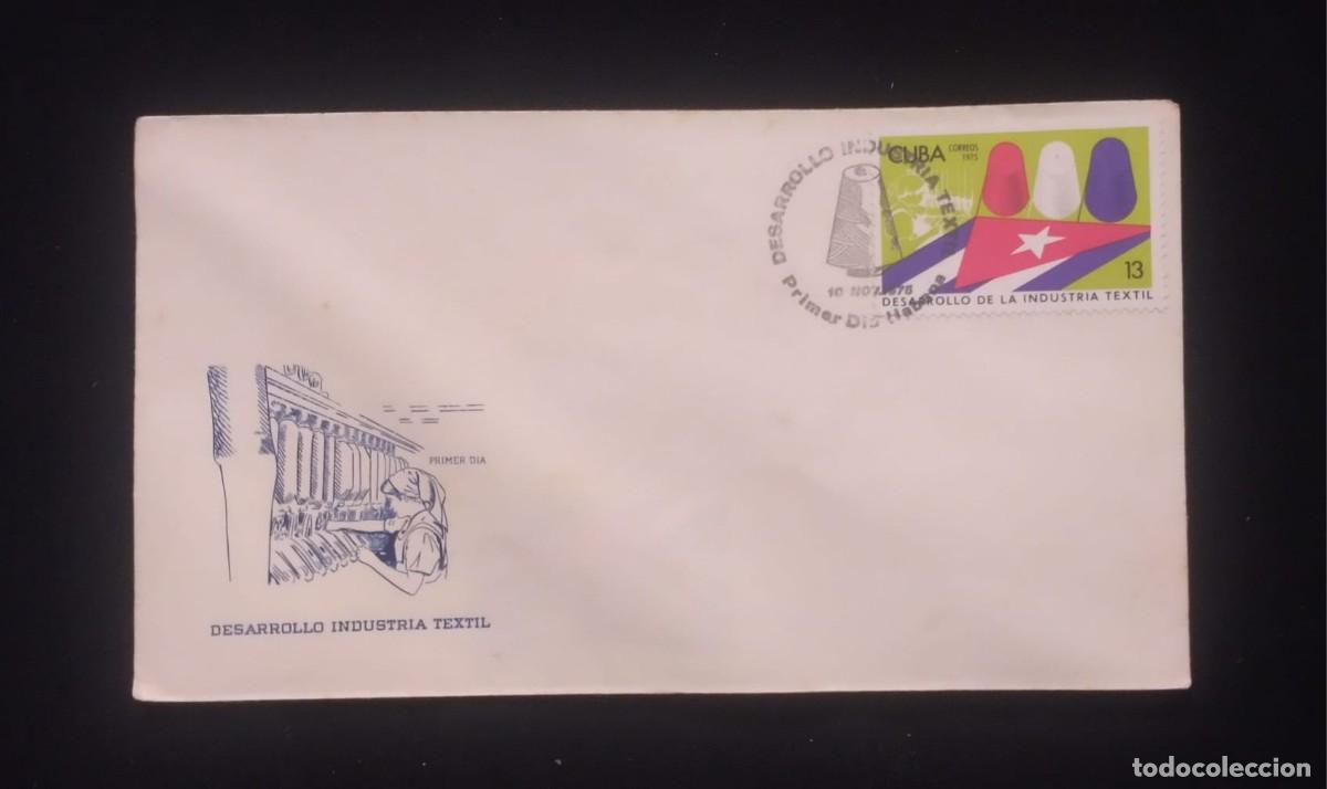 CDs de m&uacute;sica: TS) 1975 CUBA, FDC,WITH THE DEVELOPMENT OF THE TEXTILE INDUSTRY,VF.