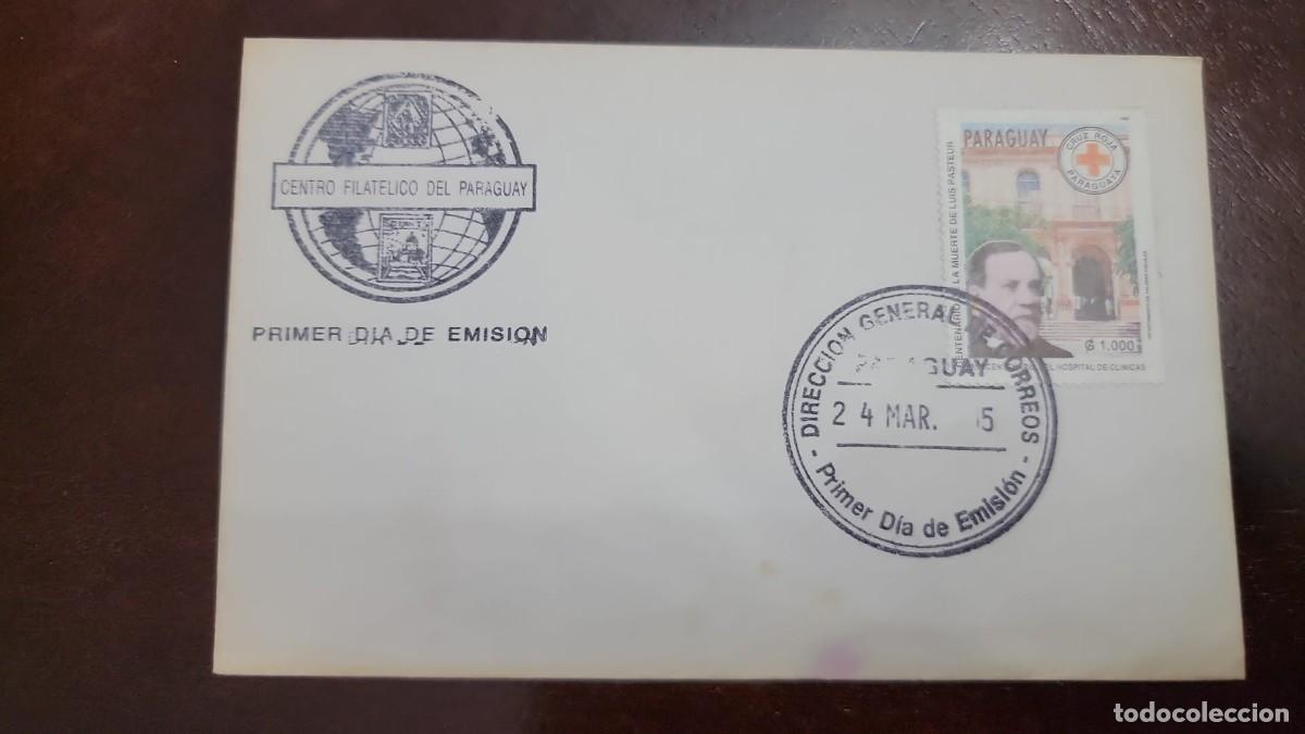 CDs de m&uacute;sica: TS) 1995 PARAGUAY, FDC,WITH THE CENTENARY OF THE DEATH OF BACTERIOLOGIST LOUIS PASTEUR,VF.