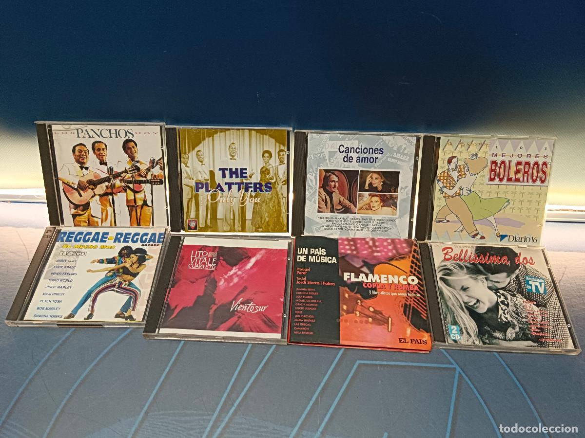 CDs de m&uacute;sica: 8 CDs M&uacute;sica Variada: Amor, Boleros, Reggae