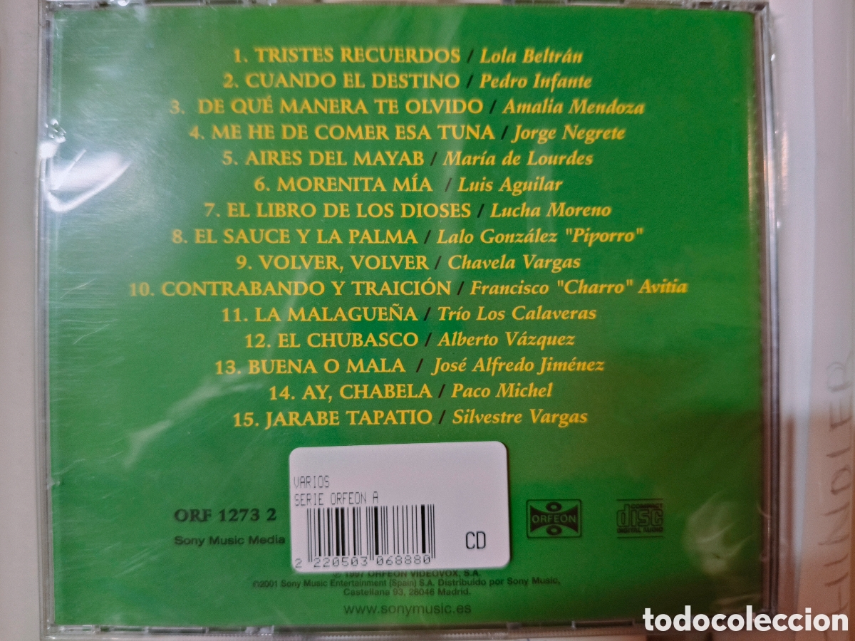 CDs de m&uacute;sica: &Iacute;dolos de la canci&oacute;n Ranchera, CD (PRECINTADO) - Foto 2