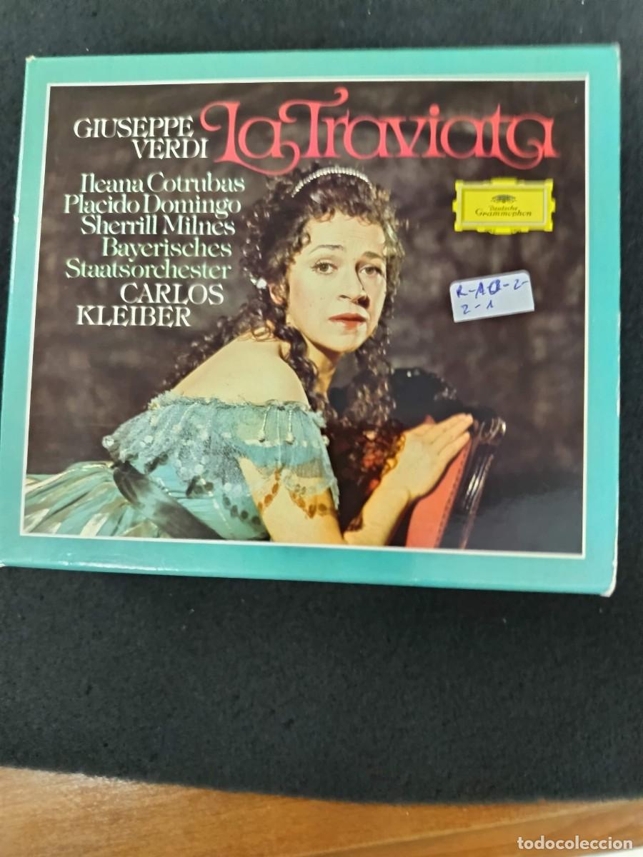 CDs de m&uacute;sica: VERDI: LA TRAVIATA. DIR: CARLOS KLEIBER. INT&Eacute;RP: ILEANA COTRUBAS, PLACIDO DOMINGO, SHERILL MILNES.