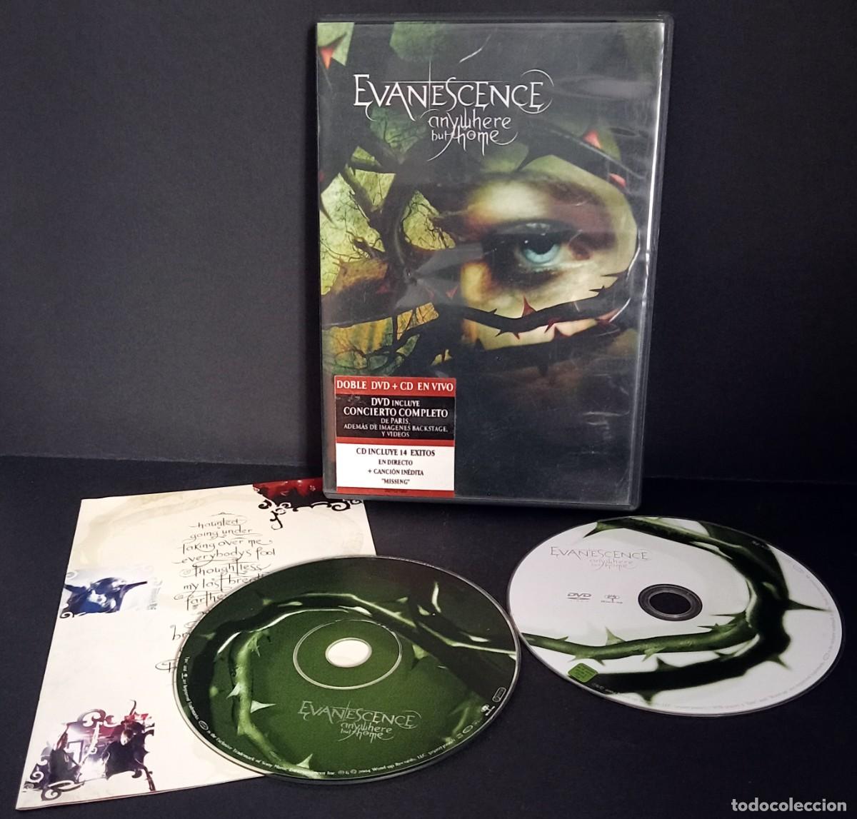 CDs de m&uacute;sica: EVANESCENCE - ANYWHERTE BUT HOME CD+DVD