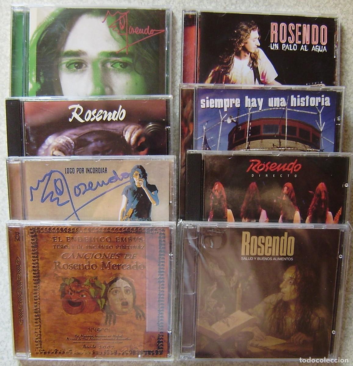 CDs de m&uacute;sica: LOTE DE 8 CD&acute;S DE ROSENDO MERCADO