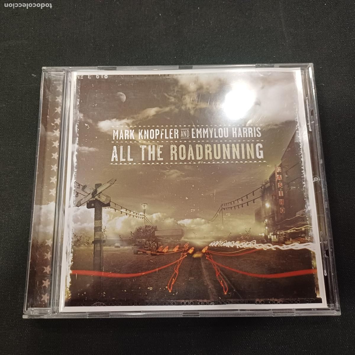 CDs de m&uacute;sica: MARK KNOPFLER AND EMMYLOU HARRIS/ALL THE ROADRUNNING/CD.