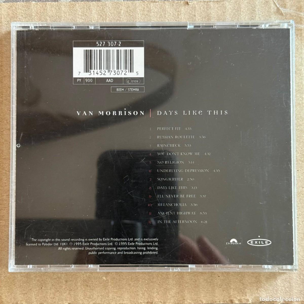 CDs de m&uacute;sica: Van Morrison &rdquo;Days like this&rdquo; CD - Foto 2