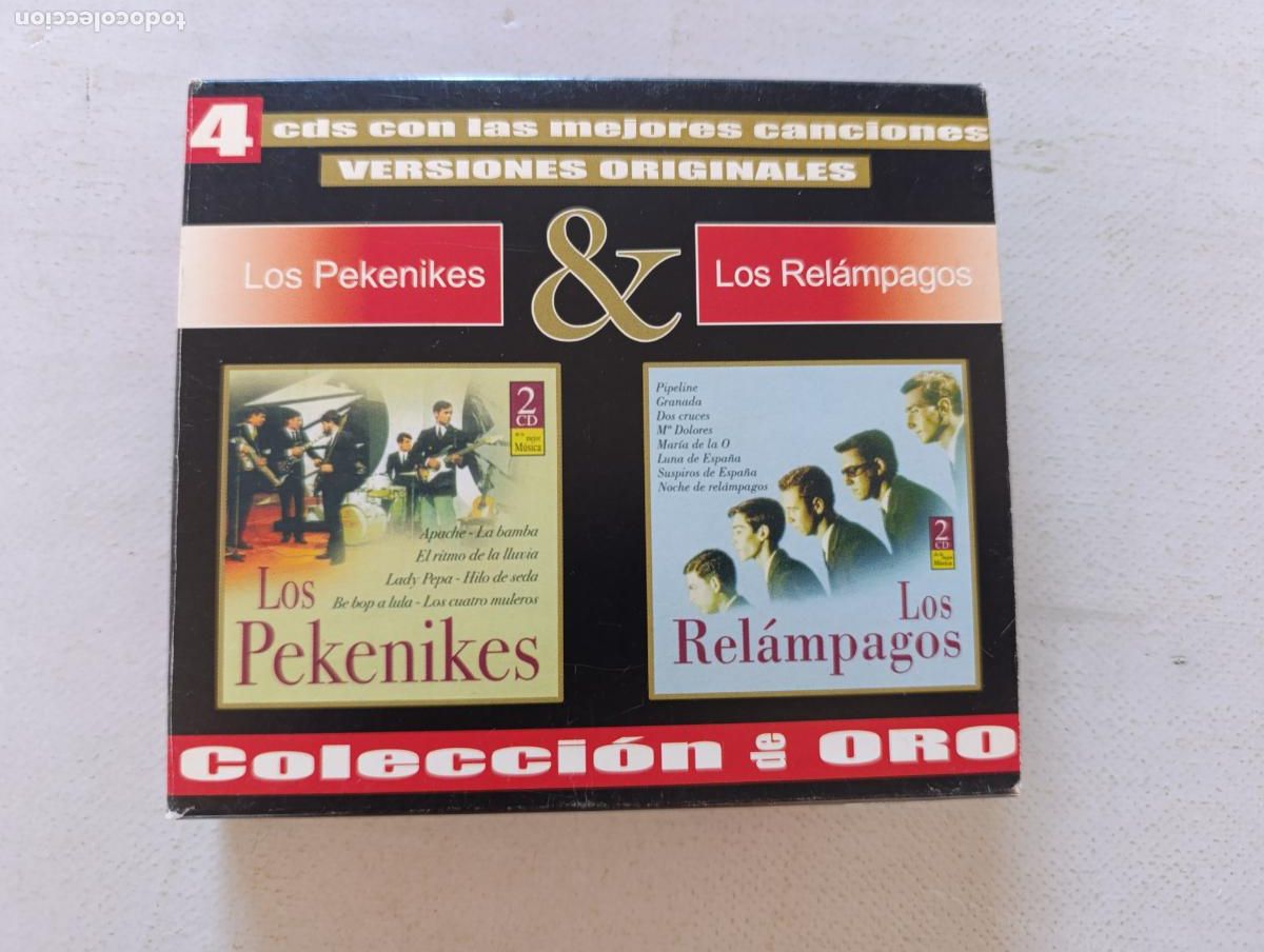 CDs de m&uacute;sica: CD PACK LOS PEKENIKES & LOS RELAMPAGOS - 4 CD'S - COLECCION DE RO - VERSIONES ORIGINALES (4&Ntilde;)