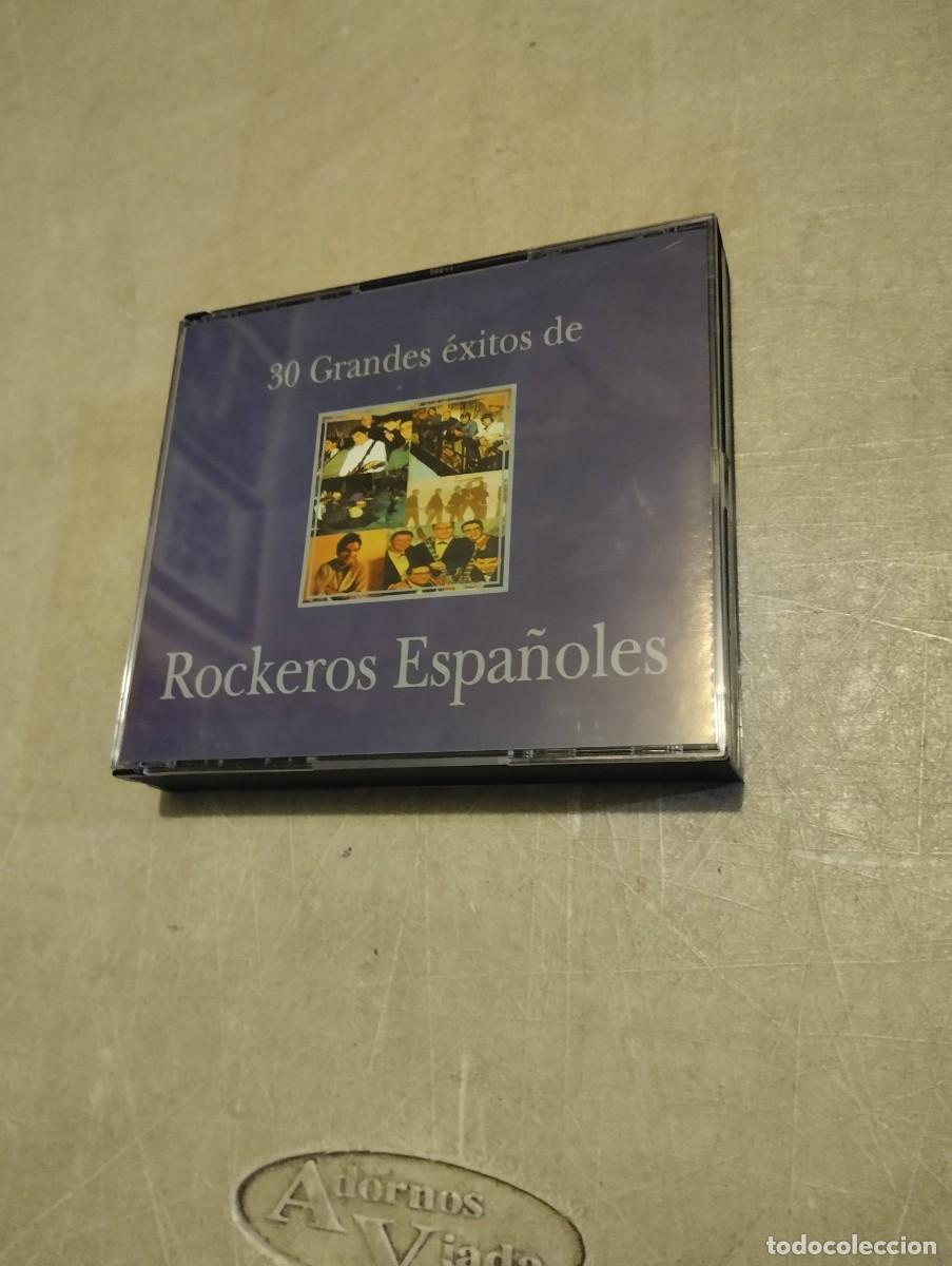 CDs de m&uacute;sica: ROQUEROS ESPA&Ntilde;OLES DOBLE CD 30 GRANDES EXITOS. VER FOTOS