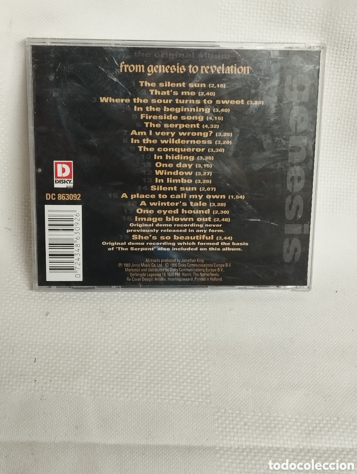 CDs de m&uacute;sica: G&Eacute;NESIS,FROM G&Eacute;NESIS TO REVELATION - Foto 3