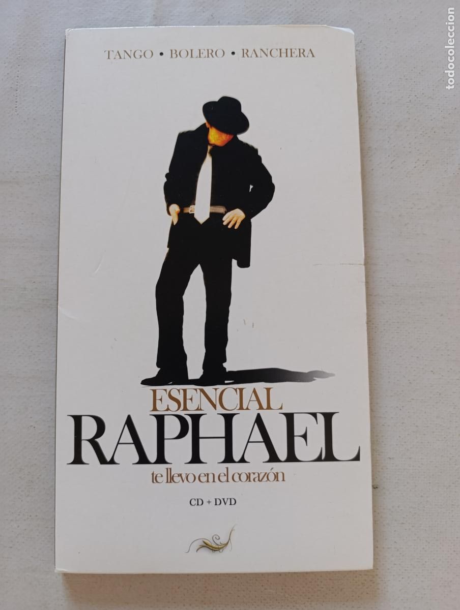 CD de M&uacute;sica: CD + DVD ESENCIAL RAPHAEL - TE LLEVO EN EL CORAZON - TANGO, BOLERO. RANCHERA (5A)