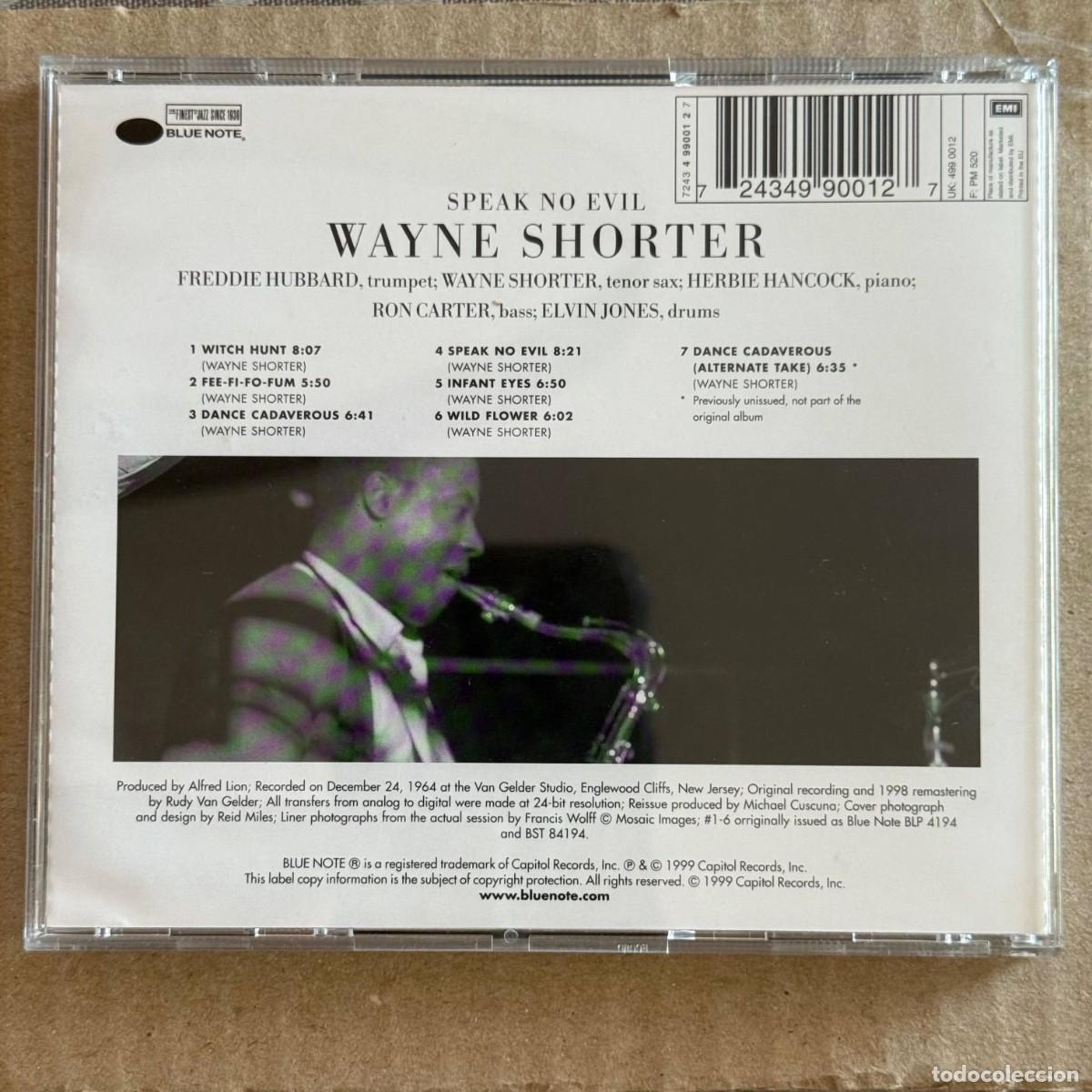 CDs de m&uacute;sica: Wayne Shorter &rdquo;Speak no evil&rdquo; CD Blue Note Jazz - Foto 2