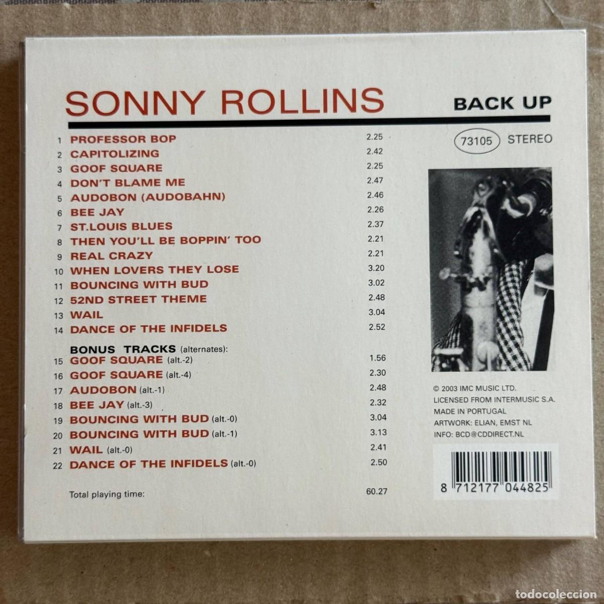 CDs de m&uacute;sica: Sonny Rollins &rdquo;Professor Bop&rdquo; CD - Foto 2