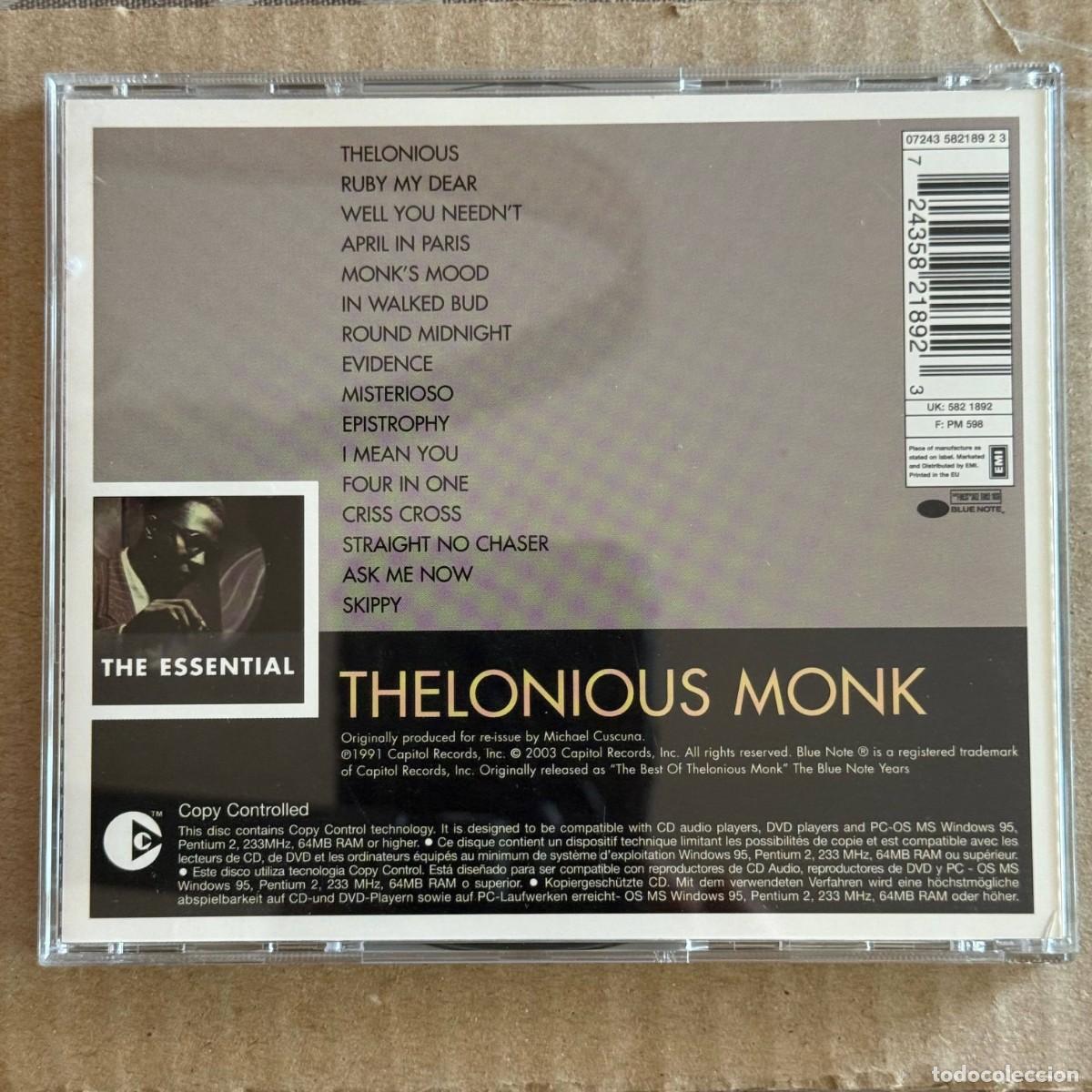 CDs de m&uacute;sica: Thelonious Monk &rdquo;The Essential&rdquo; CD - Foto 2