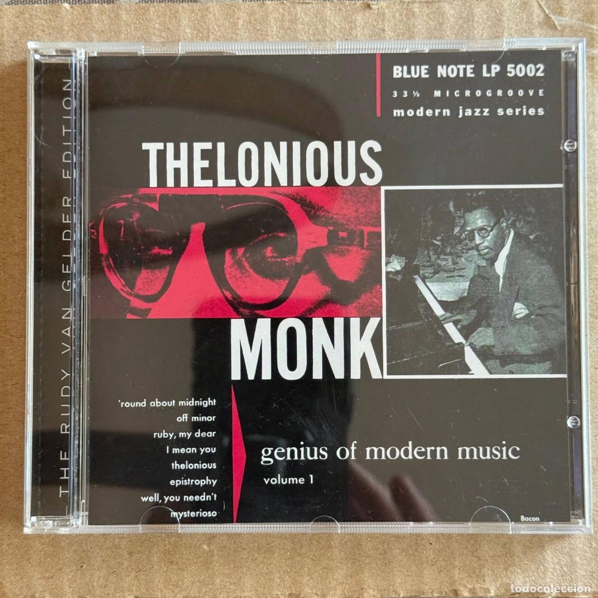 CDs de m&uacute;sica: Thelonious Monk &rdquo;Genius of modern music Volume One&rdquo; CD