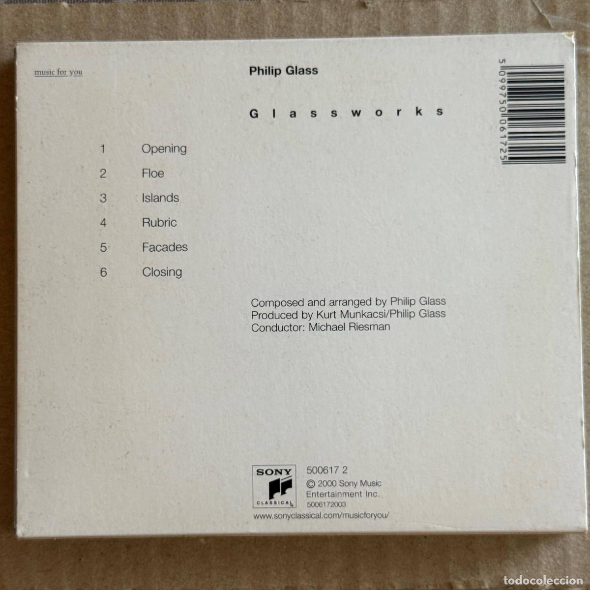 CDs de m&uacute;sica: Philip Glass &rdquo;Glassworks&rdquo; CD - Foto 2