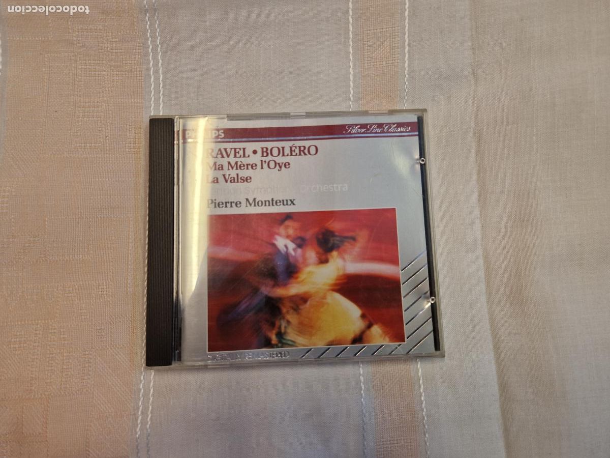 CDs de m&uacute;sica: CD. RAVEL- BOLERO. MA MERE I'OYE.LA VALSE. PIERRE MONTEUX.