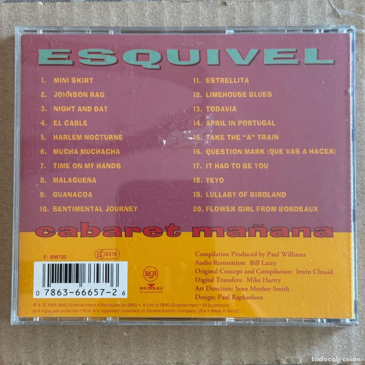 CDs de m&uacute;sica: Esquivel &rdquo;Cabaret Ma&ntilde;ana&rdquo; CD - Foto 2