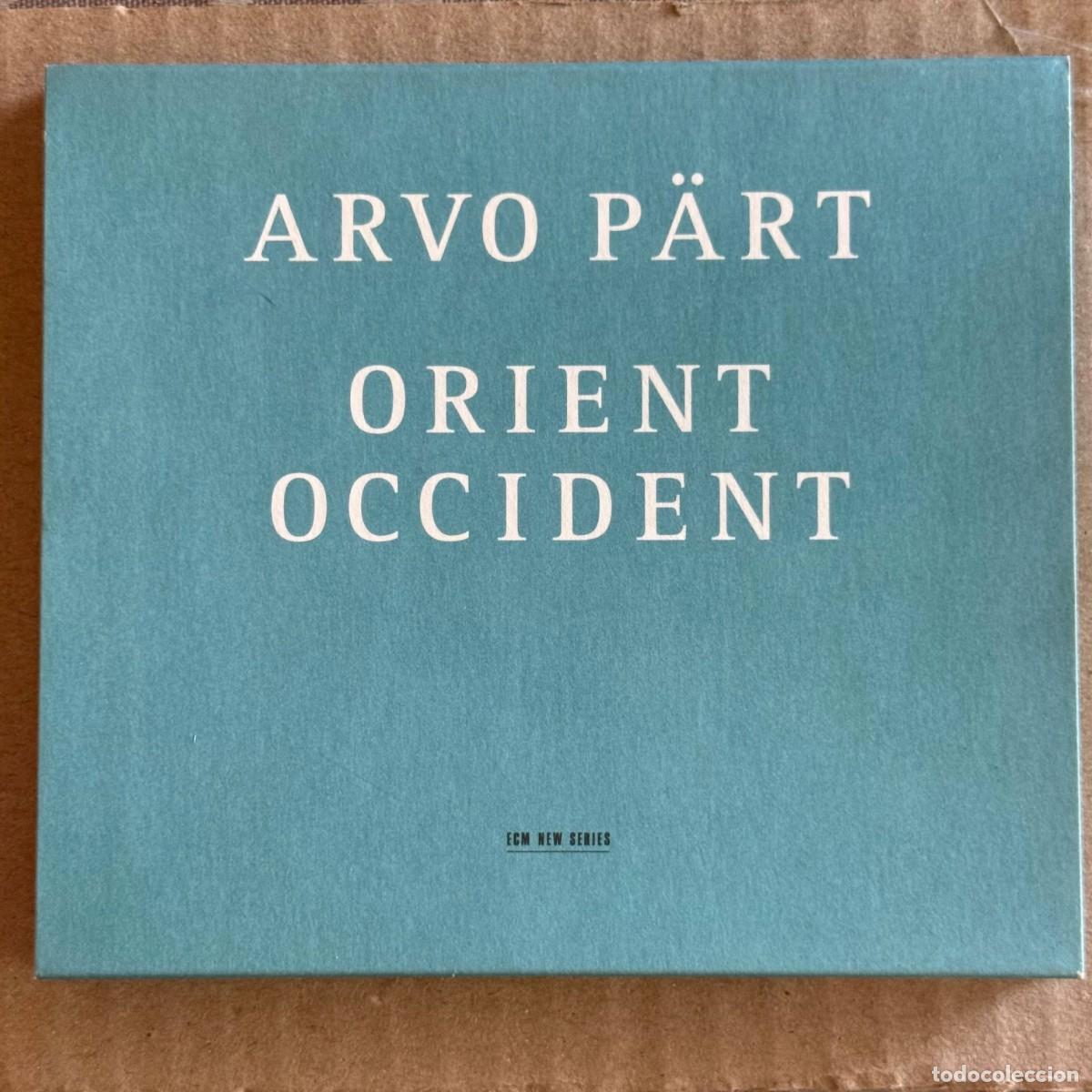 CDs de m&uacute;sica: Arvo Part &rdquo;Orient Occident&rdquo; CD