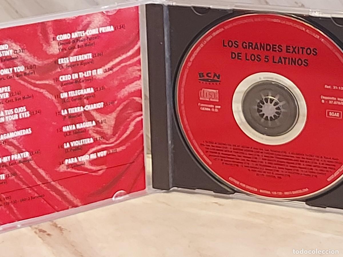 CDs de m&uacute;sica: LOS 5 LATINOS &ndash; LOS GRANDES &Eacute;XITOS | CD 1993 | DIVUCSA | LUJO - Foto 2