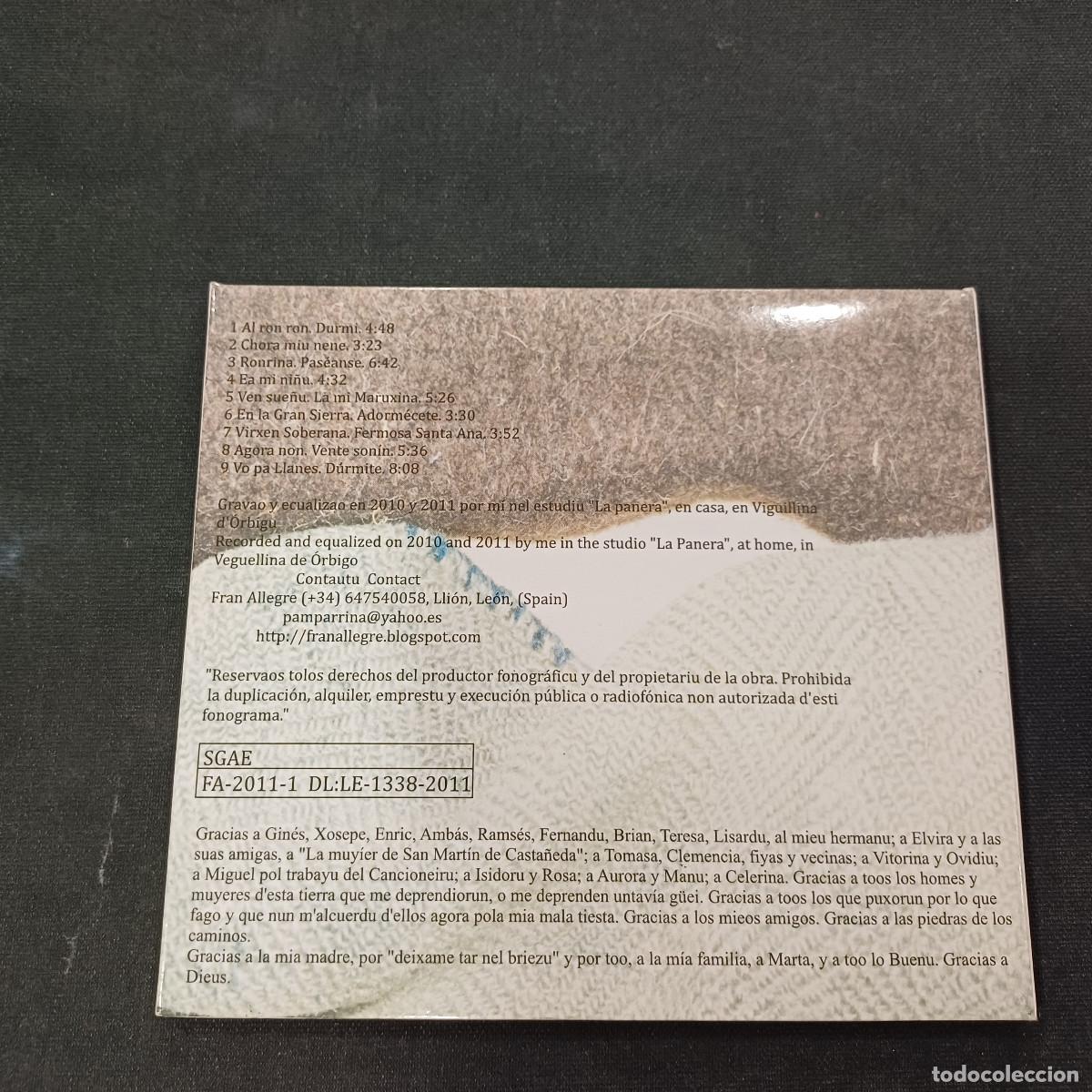 CDs de m&uacute;sica: FRAN ALLEGRE/NEL BRIEZU/CD DIGIPACK. - Foto 5