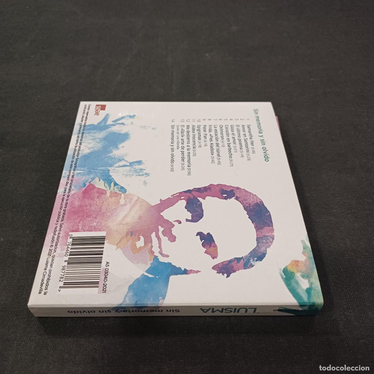 CDs de m&uacute;sica: LUISMA/SIN MEMORIA Y SIN OLVIDO/CD DIGIPACK. - Foto 4