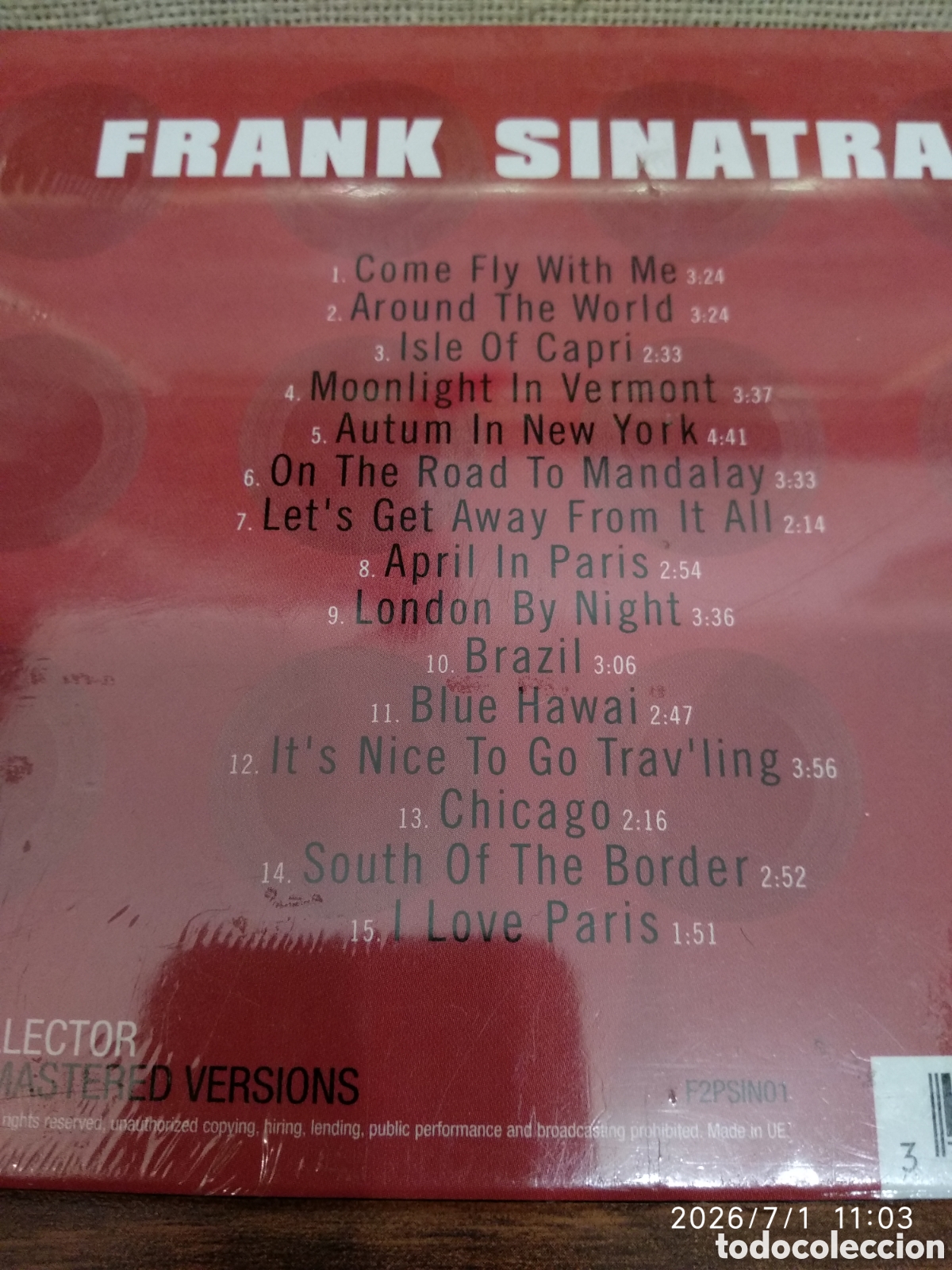 CDs de m&uacute;sica: Come fly with me(Frank Sinatra) - Foto 4