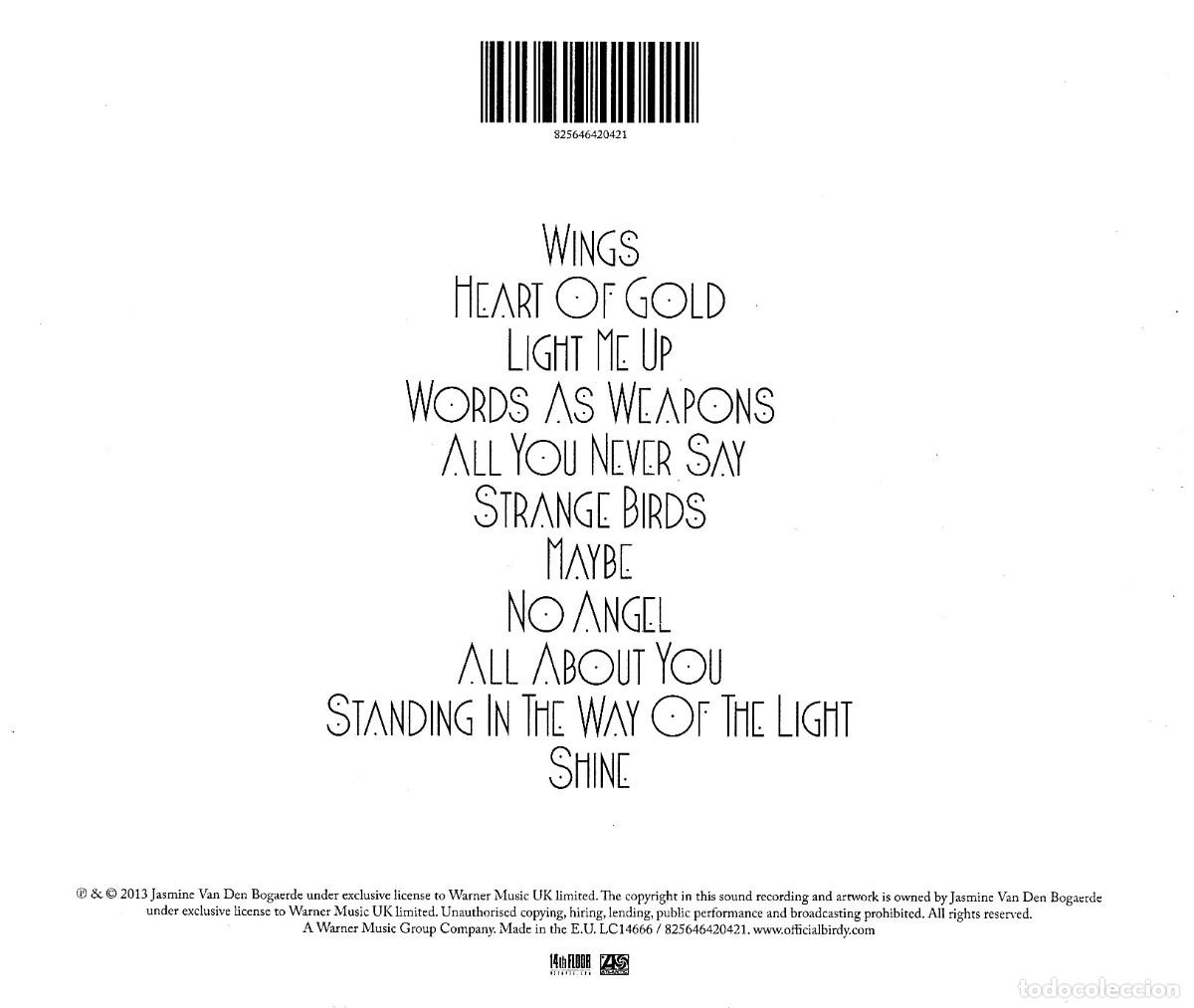 CDs de m&uacute;sica: BIRDY. FIRE WITHIN. CD. - Foto 3