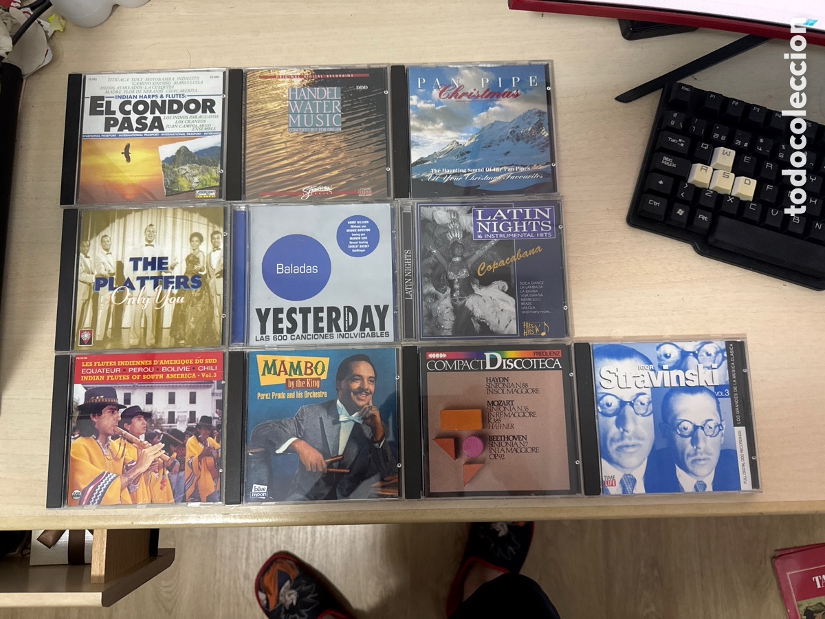 Music CDs: Lote de 10 CD de diferentes g&eacute;neros de m&uacute;sica