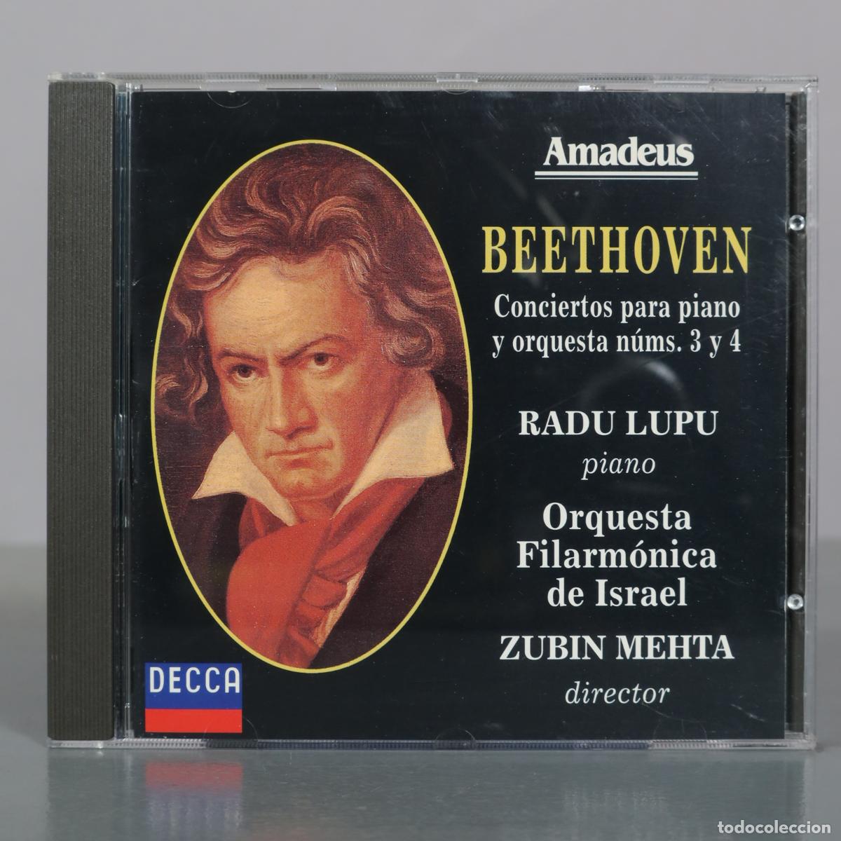 Music CDs: CD. Conciertos para piano y orquesta n&uacute;ms. 3 y 4 - Ludwig van Beethoven - Radu Lupu - Orquesta