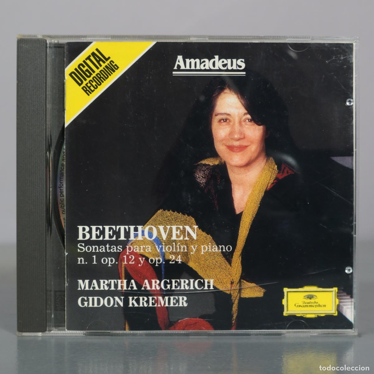 CDs de m&uacute;sica: CD. Sonatas para viol&iacute;n y piano n. 1 op. 12 y op. 24 - Beethoven - Martha Argerich, Gidon Kremer