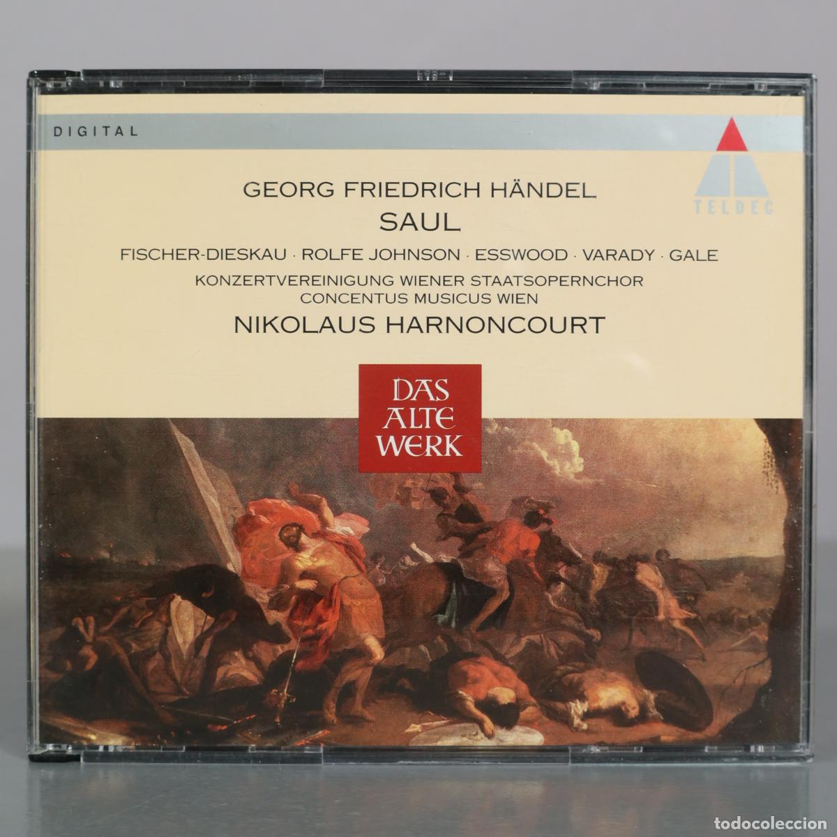 CDs de m&uacute;sica: CD. Saul - Georg Friedrich H&auml;ndel, Fischer-Dieskau, Rolfe Johnson, Esswood, Varady, Gale,