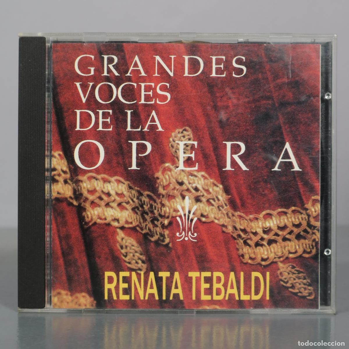 CDs de m&uacute;sica: CD. Grandes Voces de la Opera - Renata Tebaldi - Sarpe