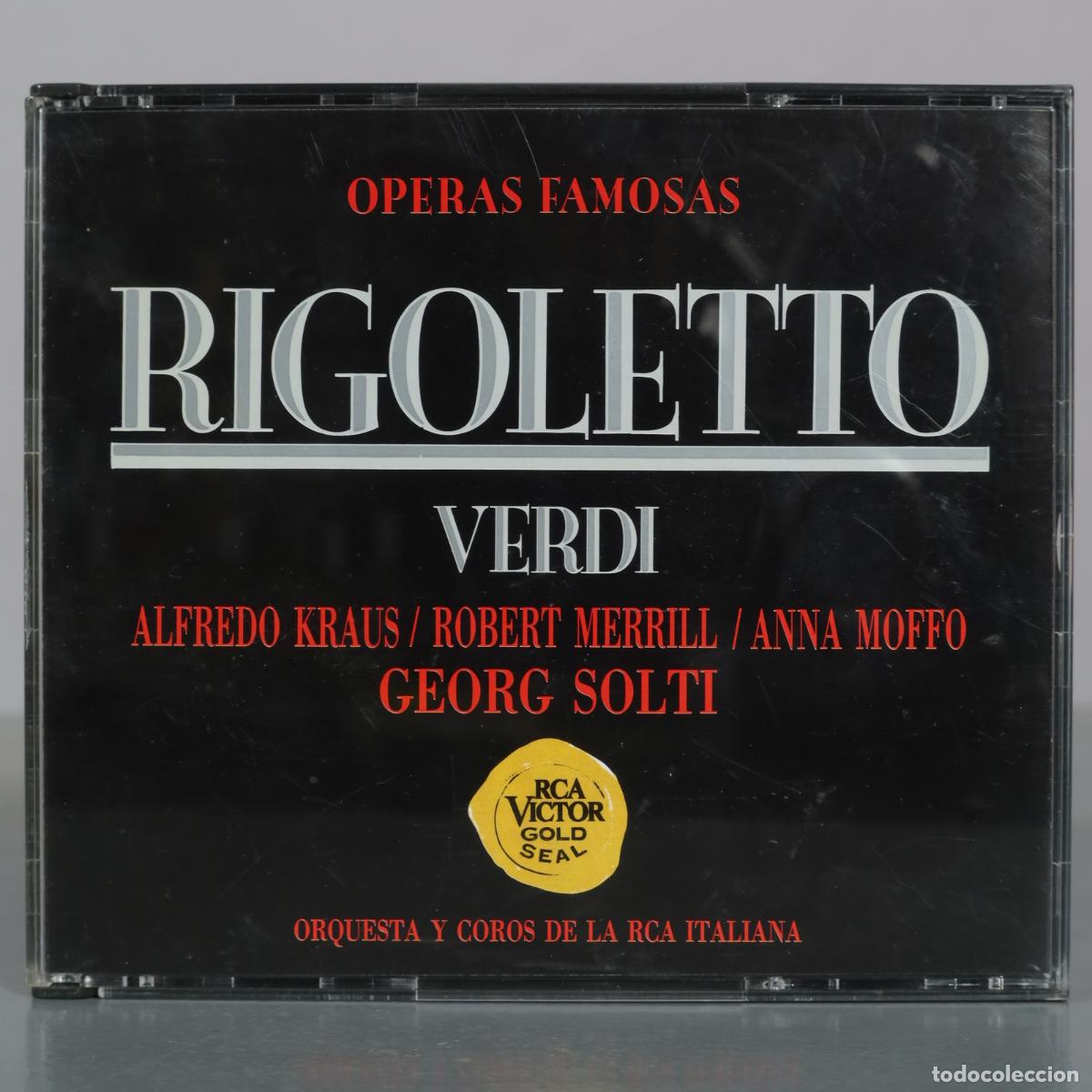 CDs de m&uacute;sica: CD. Rigoletto - Giuseppe Verdi - Alfredo Kraus, Robert Merrill, Anna Moffo, Georg Solti - RCA Victor