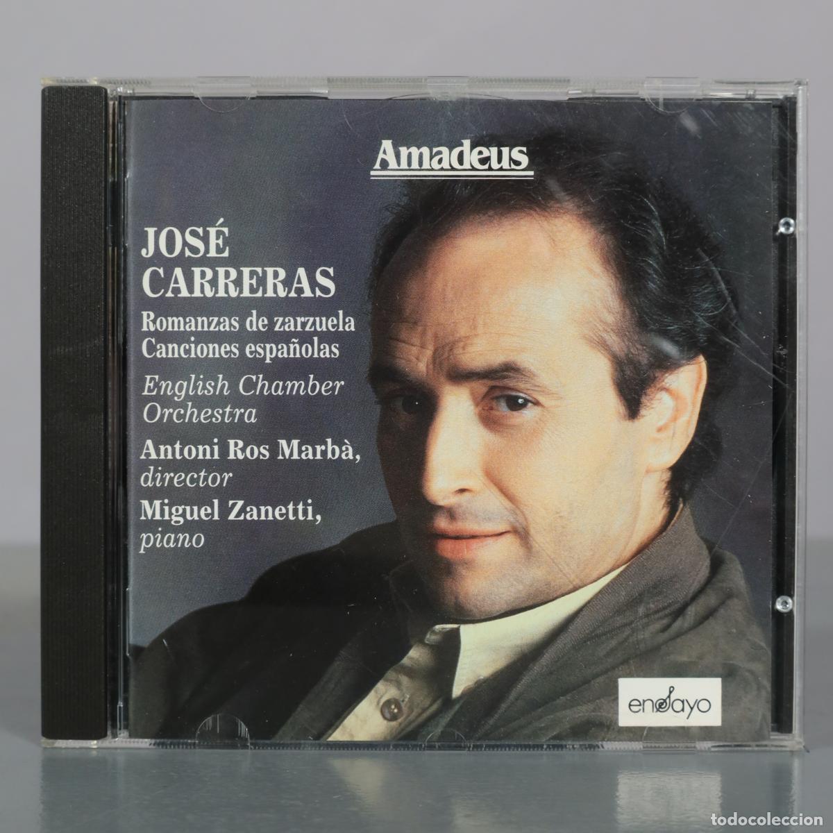 CDs de m&uacute;sica: CD. Jos&eacute; Carreras - Romanzas de zarzuela - Canciones espa&ntilde;olas - English Chamber Orchestra - Antoni