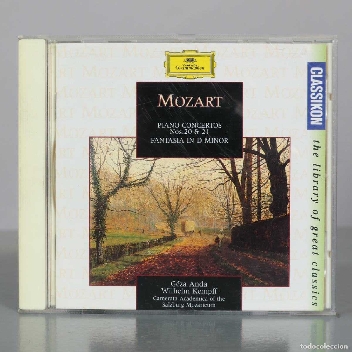 CDs de m&uacute;sica: CD. Mozart - Piano Concertos Nos. 20 & 21 - Fantasia in D Minor - G&eacute;za Anda, Wilhelm Kempff,