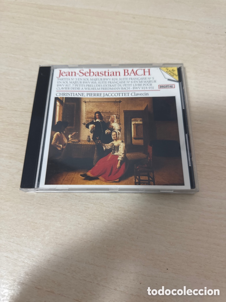 CDs de m&uacute;sica: CD JEAN SEBASTI&Aacute;N BACH CHRISTIANE JACCOTTET PIERRE JACCOTTET CLAVECIN