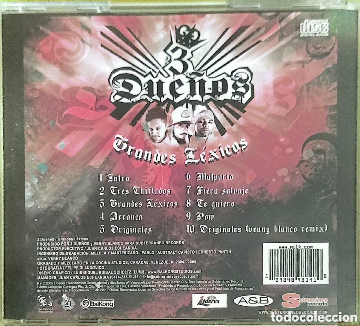 CDs de m&uacute;sica: CD 3 Due&ntilde;os - Grandes L&eacute;xicos - Foto 3