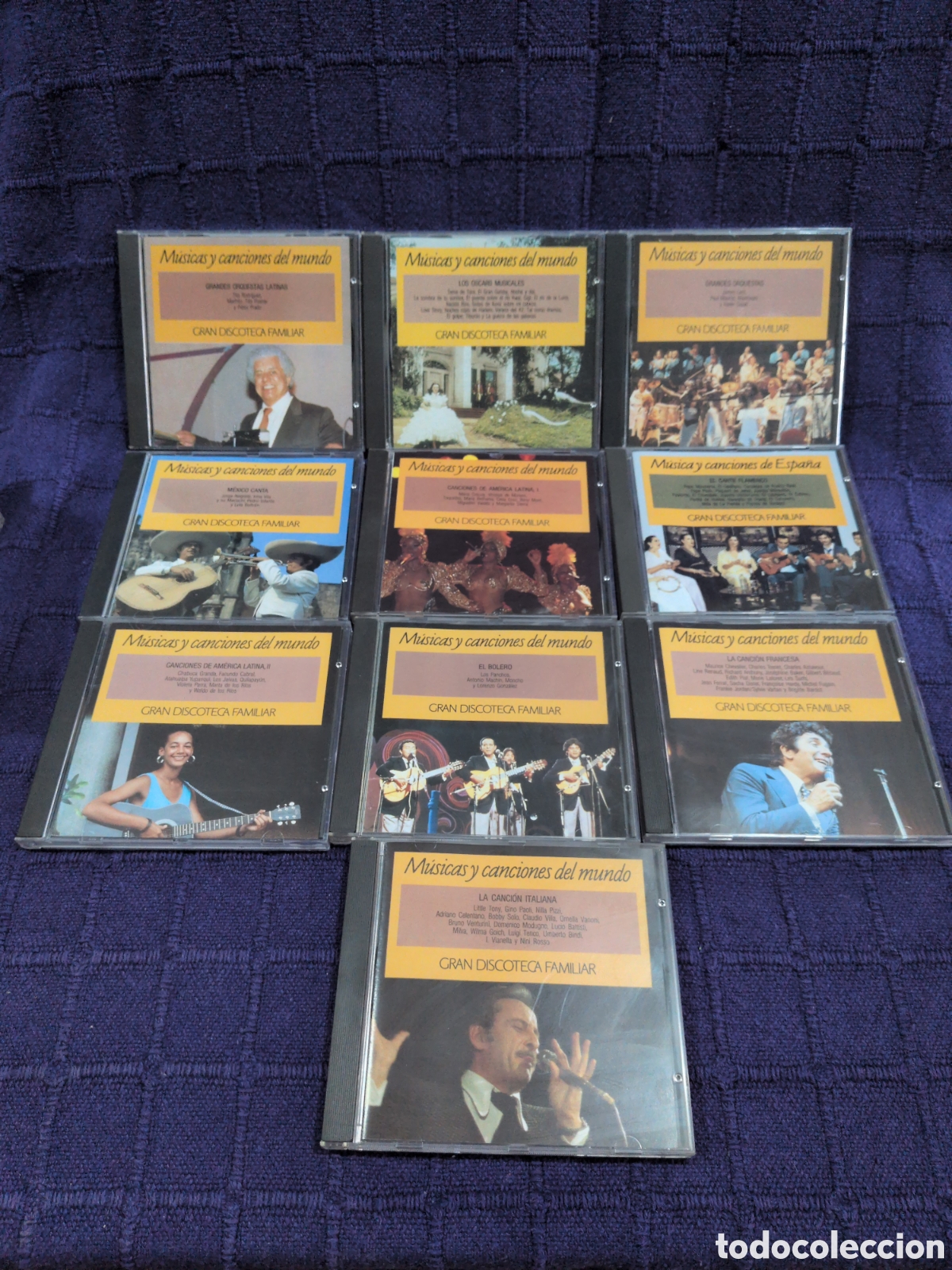 Music CDs: Lote de 10 cds Gran discoteca familiar. M&uacute;sica y canciones del mundo.