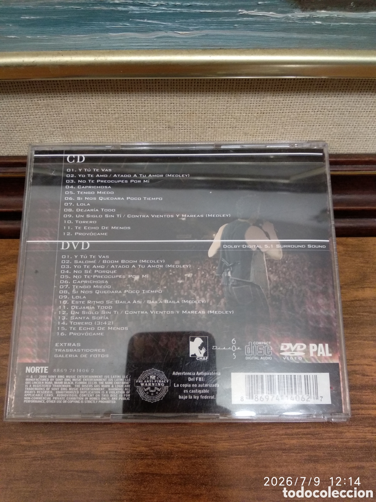 CDs de m&uacute;sica: CD+DVD &rdquo;Vivo&rdquo;(Chayanne) - Foto 3