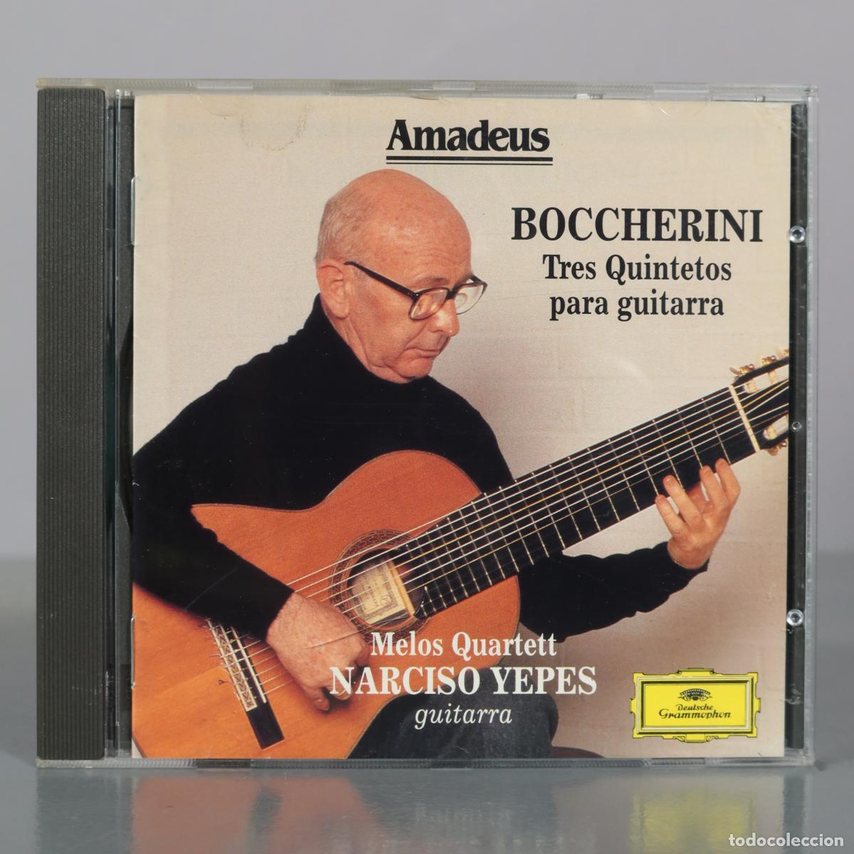 CDs de m&uacute;sica: CD. Boccherini - Tres Quintetos para guitarra - Melos Quartett, Narciso Yepes - Amadeus