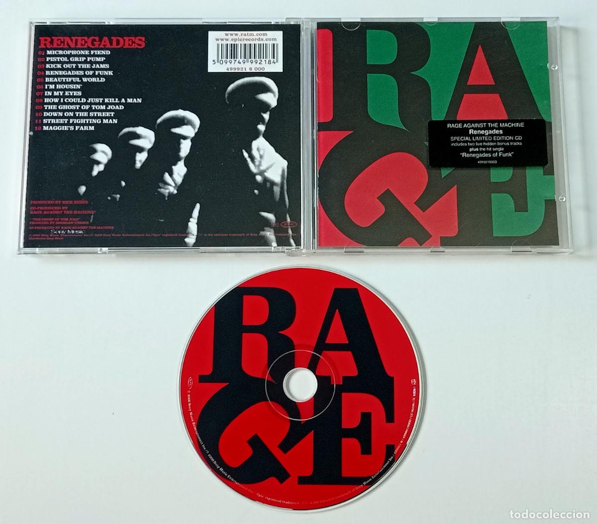 CDs de m&uacute;sica: CD RAGE AGAINST THE MACHINE - RENEGADES - Foto 2