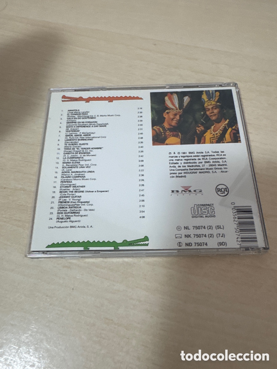 CDs de m&uacute;sica: CD LOS INDIOS TABAJARAS 24 MELOD&Iacute;AS INOLVIDABLES - Foto 3