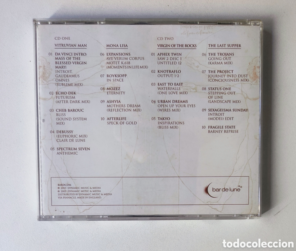 CDs de m&uacute;sica: DOBLE CD - THE DA VINCI LOUNGE / - Foto 3