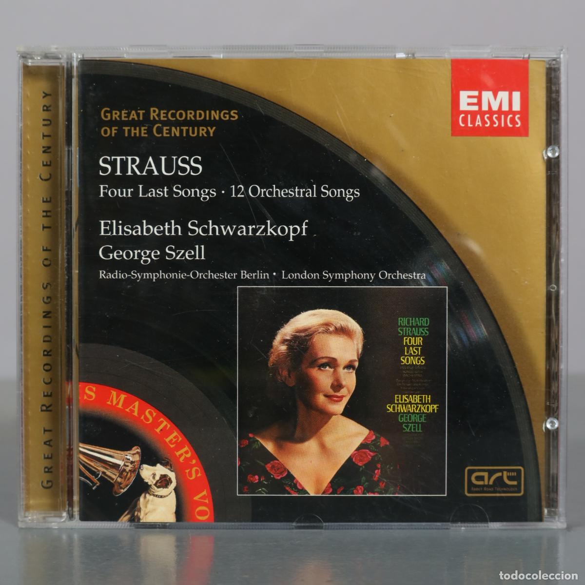 Musik-CDs: CD. Four Last Songs - 12 Orchestral Songs - Richard Strauss, Elisabeth Schwarzkopf, George Szell,