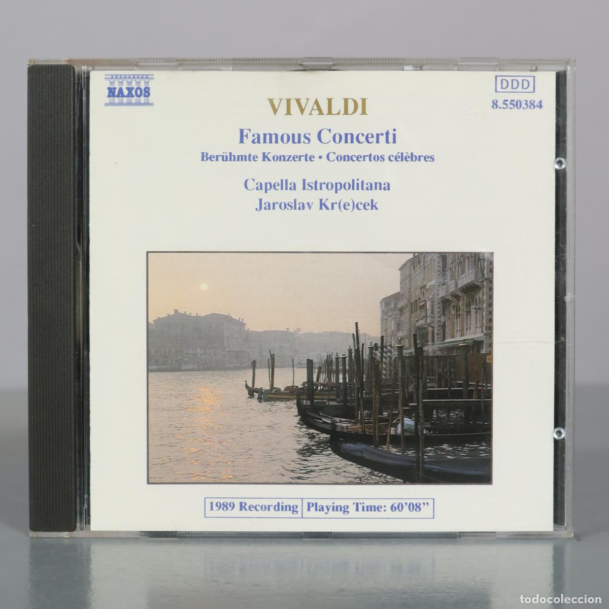 Musik-CDs: CD. Vivaldi - Famous Concerti - Capella Istropolitana, Jaroslav Kr(e)cek - Naxos