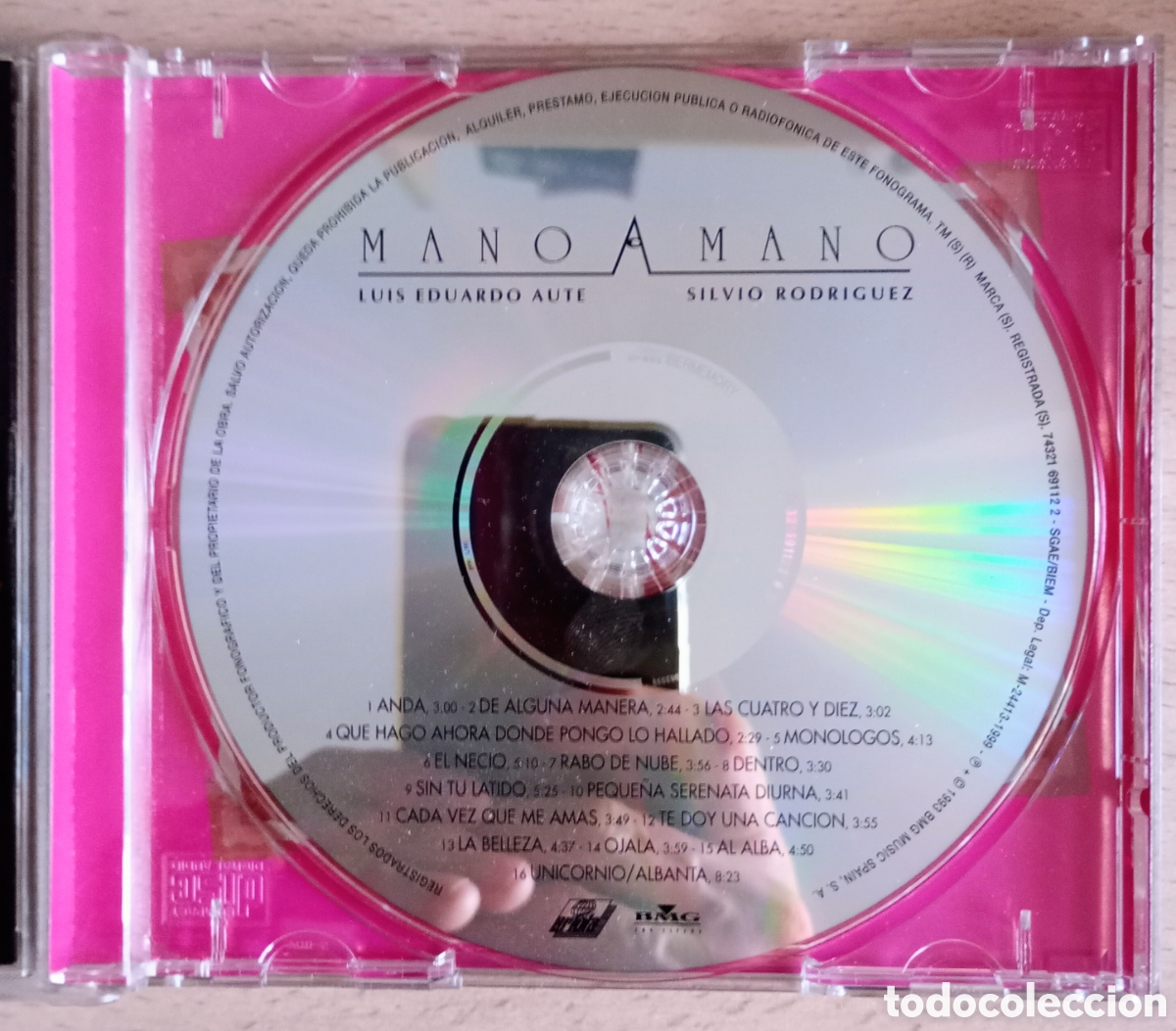 CDs de m&uacute;sica: AUTE, SILVIO- Mano a Mano (CD) - Foto 3