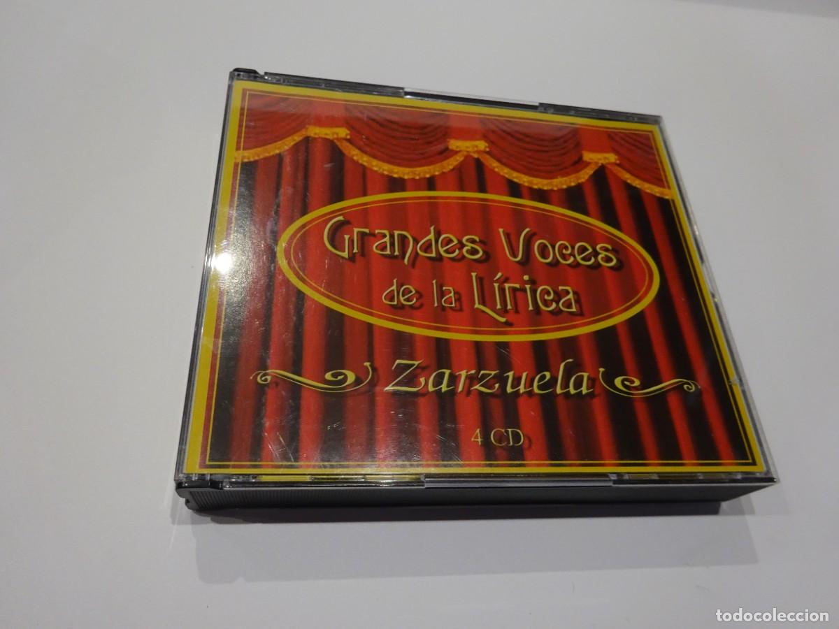 Musik-CDs: 4 CD GRANDES VOCES DE LA L&Iacute;RICA, ZARZUELA, FLETA, BERGANZA, KRAUS, REDONDO, VER FOTOS