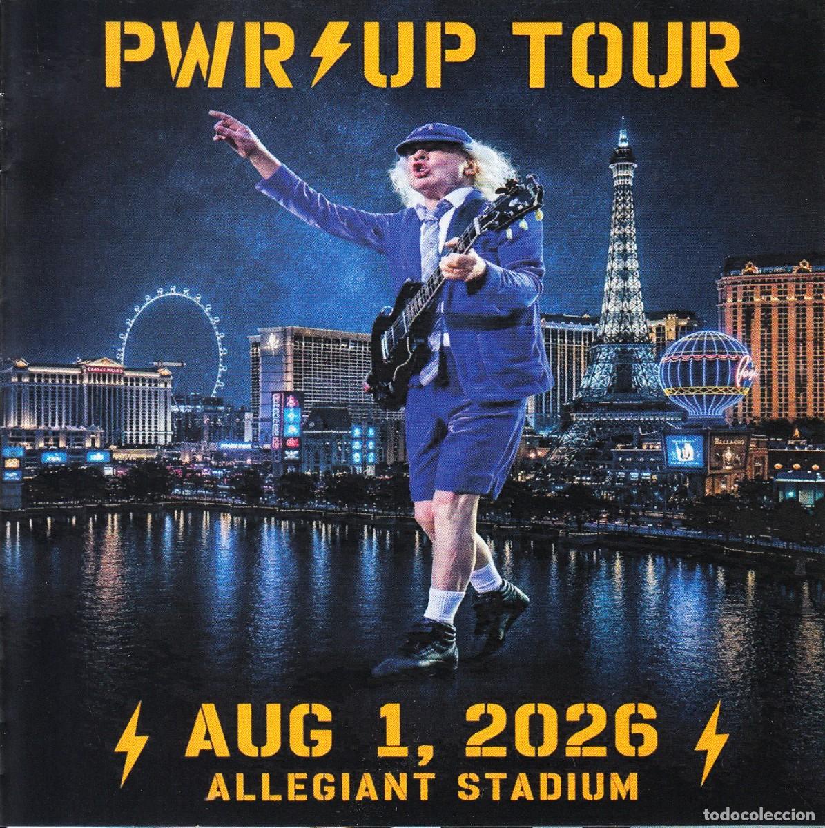CDs de m&uacute;sica: AC DC. ALLEGIANT STADIUM 2026. LAS VEGAS. 2 CD.