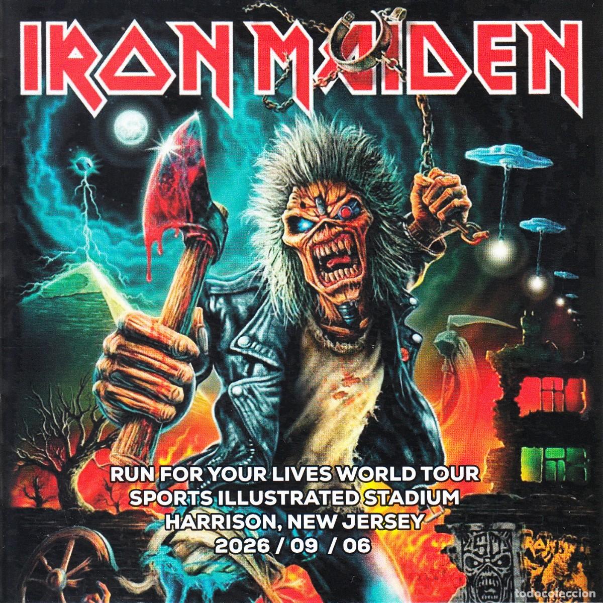 CD de M&uacute;sica: IRON MAIDEN. HARRISON, NEW JERSEY. WORLD TOUR 2026. 2 CD.